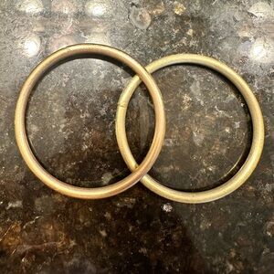 Set of Sheila Fajl gold bangle bracelets